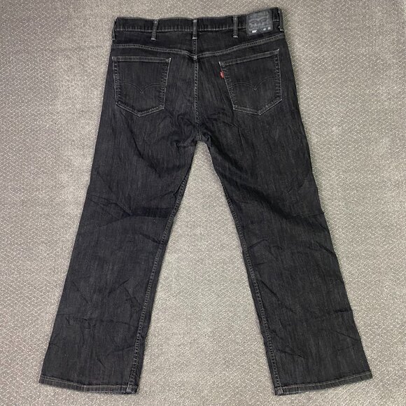 Levi's 569 Jeans Men's 40 x 32 Measures 41 x 30.5  Black Stretch - Picture 3 of 14
